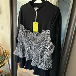 host pick!🧚🏻‍♀️✨❄️ NWT!! Sandy Liang x Target - Smocked Gingham Mockneck Shirt